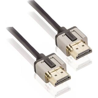 Ultra tyndt High Speed 4K HDMI 2.0 kabel med Ethernet - 2 m