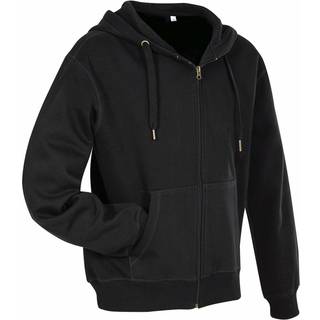 Stedman Active Hooded Sweatjacket For Men - Black - Large * Kampagne *