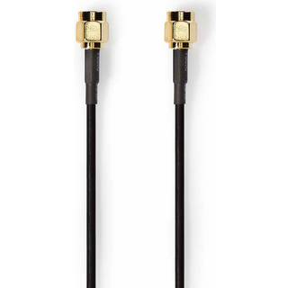Nedis Antennkabel 50 Ohm Sma-hanstik Sma-female 1m. Sort