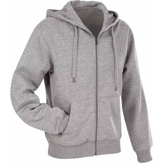 Stedman Active Hooded Sweatjacket For Men - Greymarl - Large