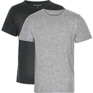 Minymo 2 Pak Basic T-Shirts - 193 Anthracite Black