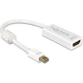 Delock Mini Displayport til HDMI - 4K - Hvid - 0.20 m