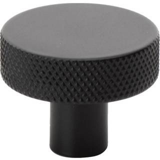 Beslag Design Flat knop, Ø32 mm, mat sort