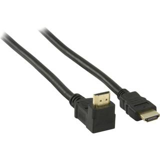 High Speed Hdmi Kabel Med HDMI-Stik Vinklet 270° 2,00 m Sort