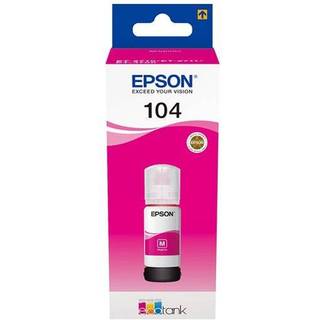 Epson T104, magenta EcoTank blæk ➞ På lager - klar til levering og afhentning