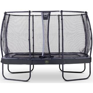 EXIT Elegant Premium trampolin 244x427cm med Deluxe sikkerhedsnet - sort