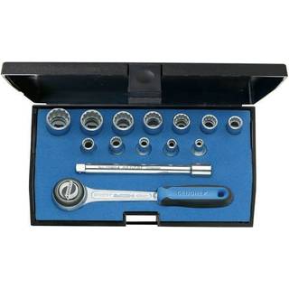 Gedore Toppesæt 1/4 14 dele 4-13mm