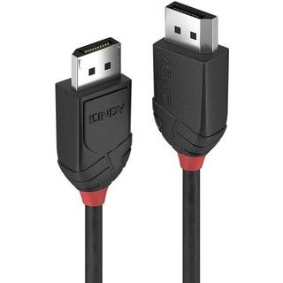 Lindy Black DisplayPort 1.2 kabel (4K@60 Hz) | 1,5 meter | PRIS-MATCH