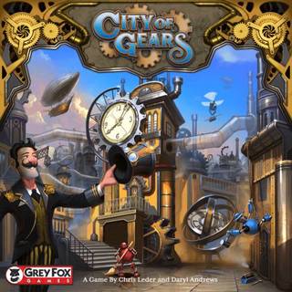 Gray Fox Games: City of Gears Strategy Board Game Over 20 Plus Fliser til at bygge din by 45 til 60 minutters spilletid 2 til 6 spillere i aldere