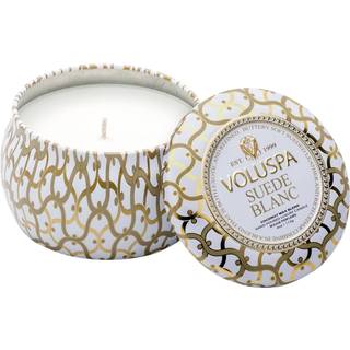 Suede Blanc duftlys med 1 væge