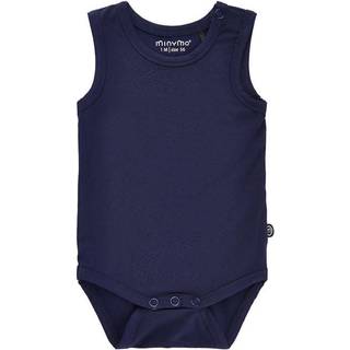 Minymo Baby Bodystocking i bambus - Dark Navy - 68