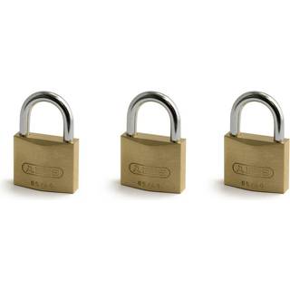 ABUS 65/40 LL Hængelås 40 x 6 x 23 mm, lige låsning 3-pak