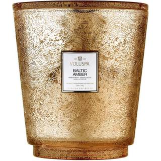 Voluspa Japonica Hearth Duftlys Baltic Amber - Duftlys Guld - V7283