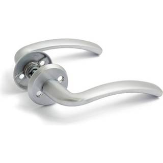 Habo Oslo dørgreb, udvendig, børstet krom