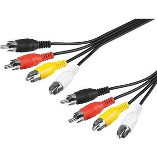 Luxorparts Composite video med lyd til 3,5 mm - 1 m
