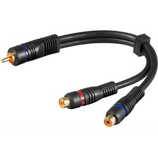 Pro RCA adapter RCA M - 2xRCA F