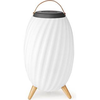 Kombineret lampe og højtaler til inden- og udendørs brug - Op til 6 timer - 90 W - IPX5 - Grå / Hvid