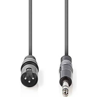 balanceret stereo lydkabel | 6,35 Jack han XLR han | 5 meter | PRIS-MATCH