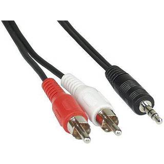 InLine 2 x RCA han - 3,5 mm han-kabel, 50 cm