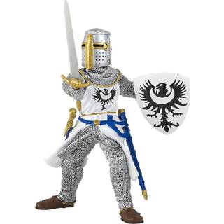 Papo -hand -malet -figur -medieval -fantasy -White Knight med sværd -39946 -Samlerobjekter -til børn -Velegnet til drenge og piger -fra 3 år gamm