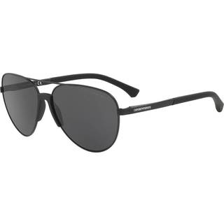 Emporio Armani Mand EA2059 320387 Solbriller Metal Sort Grå Pilot Normal