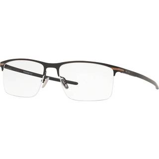 Oakley Mand OX5140 TIE BAR 0.5 514003 Optiske stel Titanium Grå Transparent Firkantet Normal