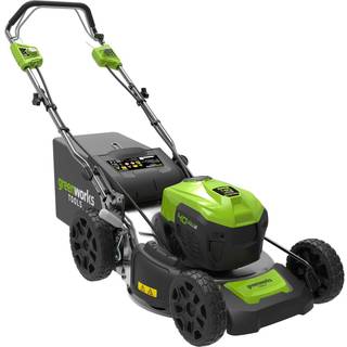 Greenworks,  G40LM46SP, Plæneklipper 46cm,  40V,  til 2 stk batteri, u/ batteri og lader
