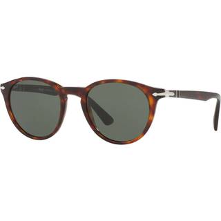 Persol Mand PO3152S 901531 Solbriller Acetat Skildpadde Grøn Rund Normal
