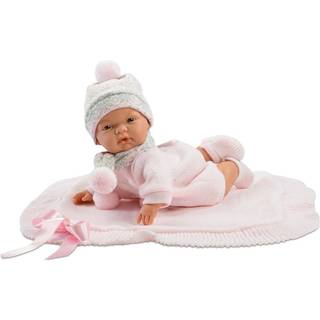 Babydukke - Lyserødt tøj, 38 cm