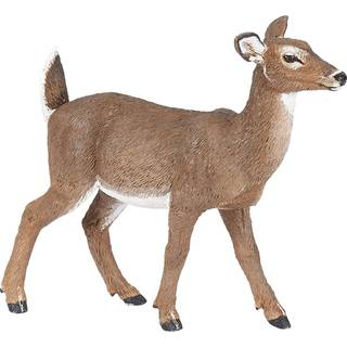 Papo -hand -malet -figur -wild Animal Kingdom -White -tailed Doe -50218 -opsamlet -til b?rn -egnet til drenge og piger -fra 3 ?r gamle