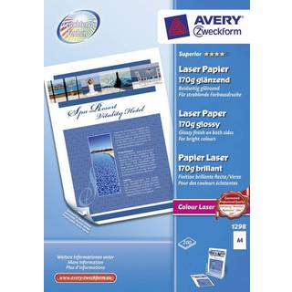 Avery 1298 Glossy laser foto papir, 170 gsm A4 150ark