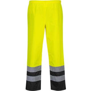 Hi-Vis Trafikbukser 2 Farvet - Gul (Størrelse: XL)