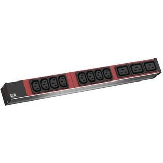 19" 1U 8xC13 red 3xC19 red