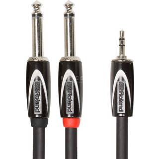 Roland Adapter Kabel 3,5mm Jack Stereo til 2 x 6.3 mm Jack mono
