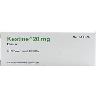 Kestine 20 mg 30 stk Filmovertrukne tabletter