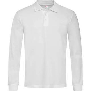 Stedman Polo Long Sleeve Men - White - Medium