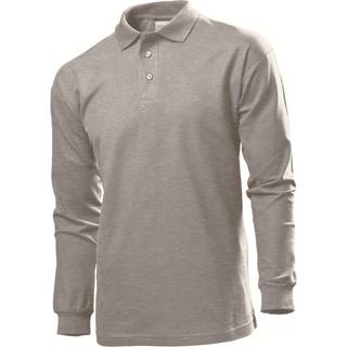 Stedman Polo Long Sleeve Men - Grey - Large