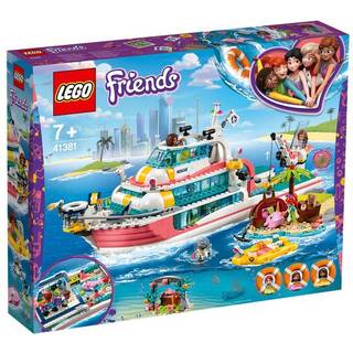 LEGO Friends Rescue Mission Boat 41381 Toy Boat Building Kit med mini dukker og leget?jshavv?sener Rescue Playset Inkluderer Narwhal Figure Treas