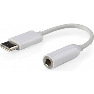 Mini Jack til USBC Adap. Hvid
