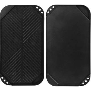 Grillplade helstøbt 49,5 x 27,3 cm - Grillexpert