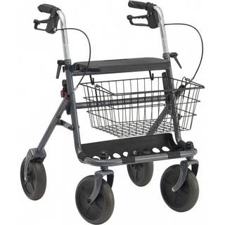 Billig rollator med kurv og bakke