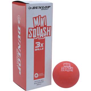 Dunlop Fun Mini Squashbolde (Rød, 3-pak)
