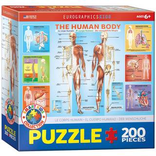 Puslespil - kroppen, 200 brikker