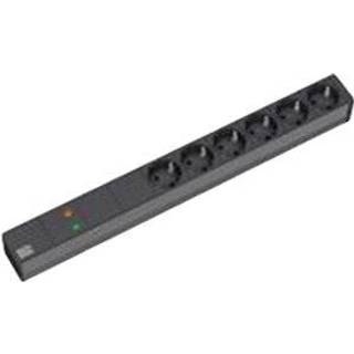 19" 1U 6xCEE7/3 black 1xOVP