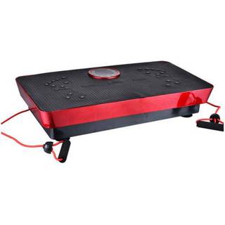 Fitness Body Magnetisk Terapeutisk Vibrationsplade med musik- Sort / Rød 67 cm