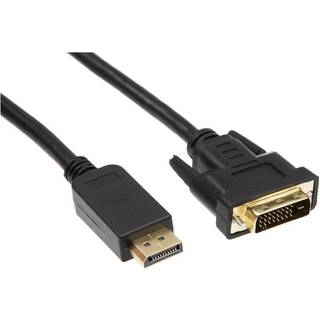 Displayport til DVI-D kabel 2m (sort)