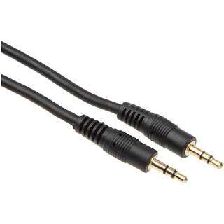 Minijack kabel 3m (sort)