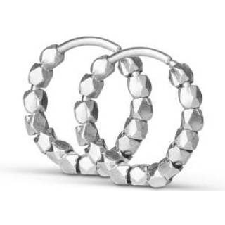 Jane Kønig - Bead Twist øreringe i Mat sølv