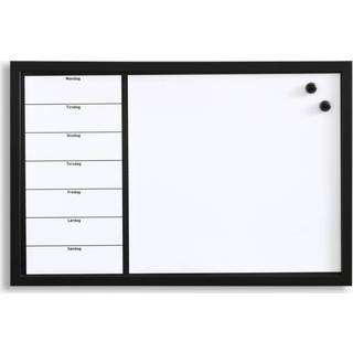 Whiteboard ugetavle 60 x 40 cm. Dansk