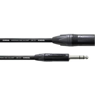 Cordial CPM2,5MV XLR Adapterkabel [1x XLR-stik - 1x Jackstik 6,3 mm] 2.50 m Sort